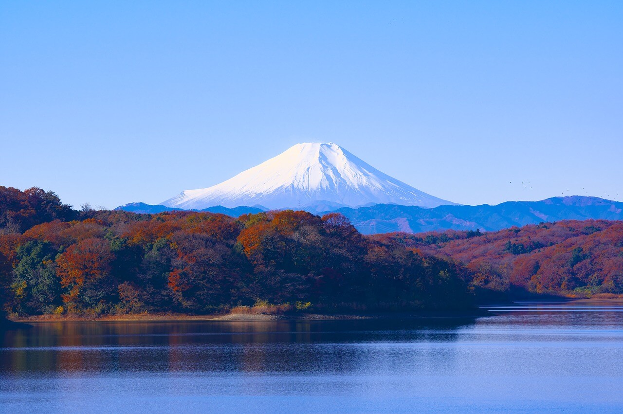 Photograph of Mount Fuji in Japan.